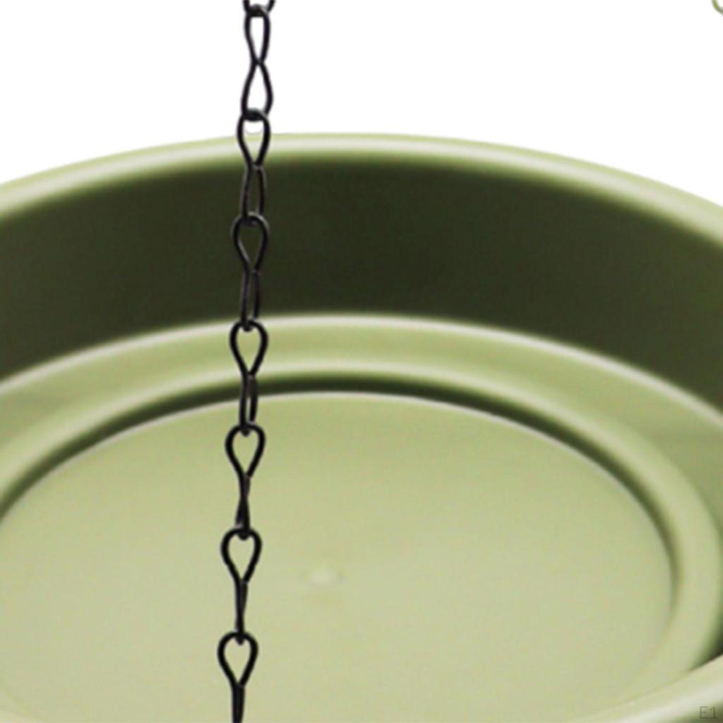Bird Bath, Chain Feeder, Garden Hanging Bath for Pigeons in Outdoor