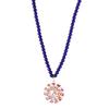 Elegant Purple Sweater Chain: Luxurious Long Necklace Accessory
