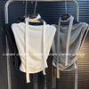 Summer new Korean version design sense niche one-word shoulder short-sleeved T-shirt women's pure desire style slim-fitting and thin top
