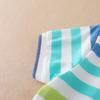 Polos para Bebé Niño de Alta Calidad Verano Manga Corta Rayas Top Camisa Ropa 2T-6T Niños Camisetas Cuello Vuelto