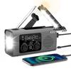 Radio z baterią 4000MAh, radio z alertem pogodowym, radio ładowane przez USB, radio z ładowaniem solarnym, sytuacje awaryjne