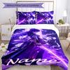 3pcs Custom Name Cartoon Genshin Impact Characters Bedding Set Duvet Cover Closure Includes 1 Duvet Cover & 2 Pillowcases for All Seasons Bedroom Deco