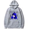 Japanese Cartoon Print Loose Hooded Sweater