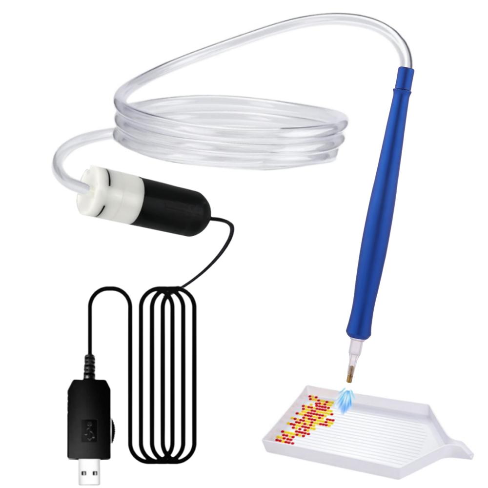 

Новая ручка для алмазной живописи DIY, Аксессуары для алмазной живописи крестиком, Аппликатор для ручки для рисования дрелью, Аксессуары для бусин Синий/Розовый/Золотой синий