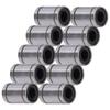 10Pcs Linear Motion Bearing Cylinder Optical Axes Slider Test Frame Spare ID 6mm OD 12mm LM6UU