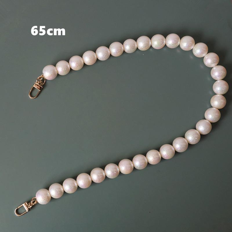 New Fashion Woman Handbag Accessory Parts White Pearl Acrylic Resin Chain Luxury Solid Strap Women Shoulder Clutch Handle Chains