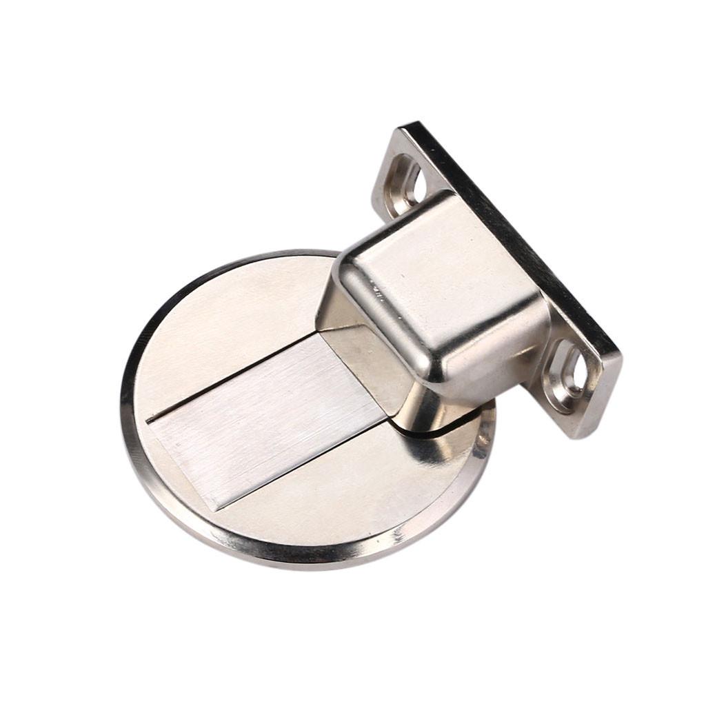 Suction Door Stops  Anti-collision Punch Stainless Steel Magnetic Home
