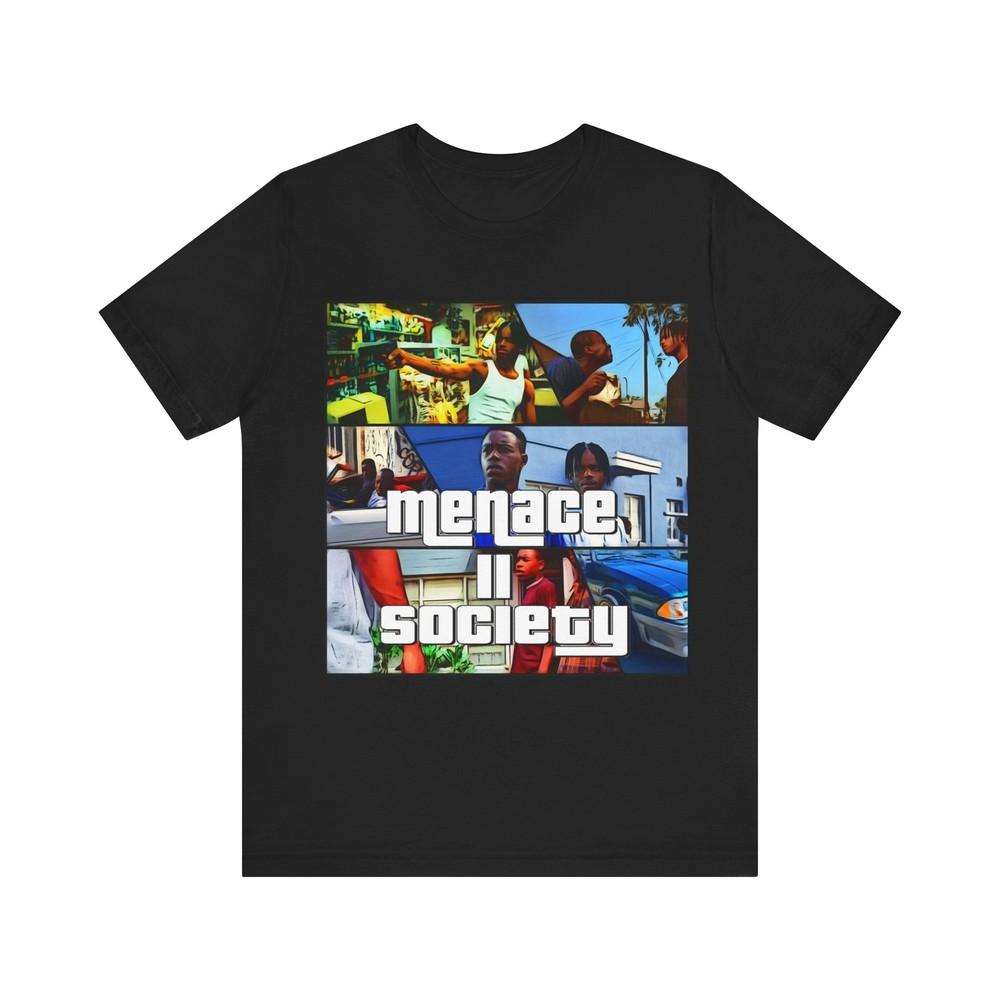 

Menace to Society GTA Style Short Sleeve Tee Unisex T-Shirt XXXXL