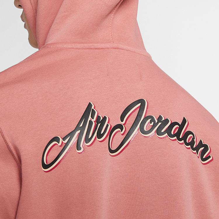 Jordan Remastered Brushed Fleece Hoodie Jacket Men Outerwear Canyon-Pink CT6309-689