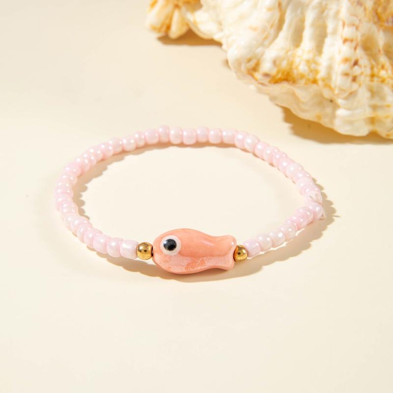 

Браслет из бусин в богемном стиле, разноцветные бусины, эластичная нить, цепочка-браслет, летние пляжные украшения для девочек A7