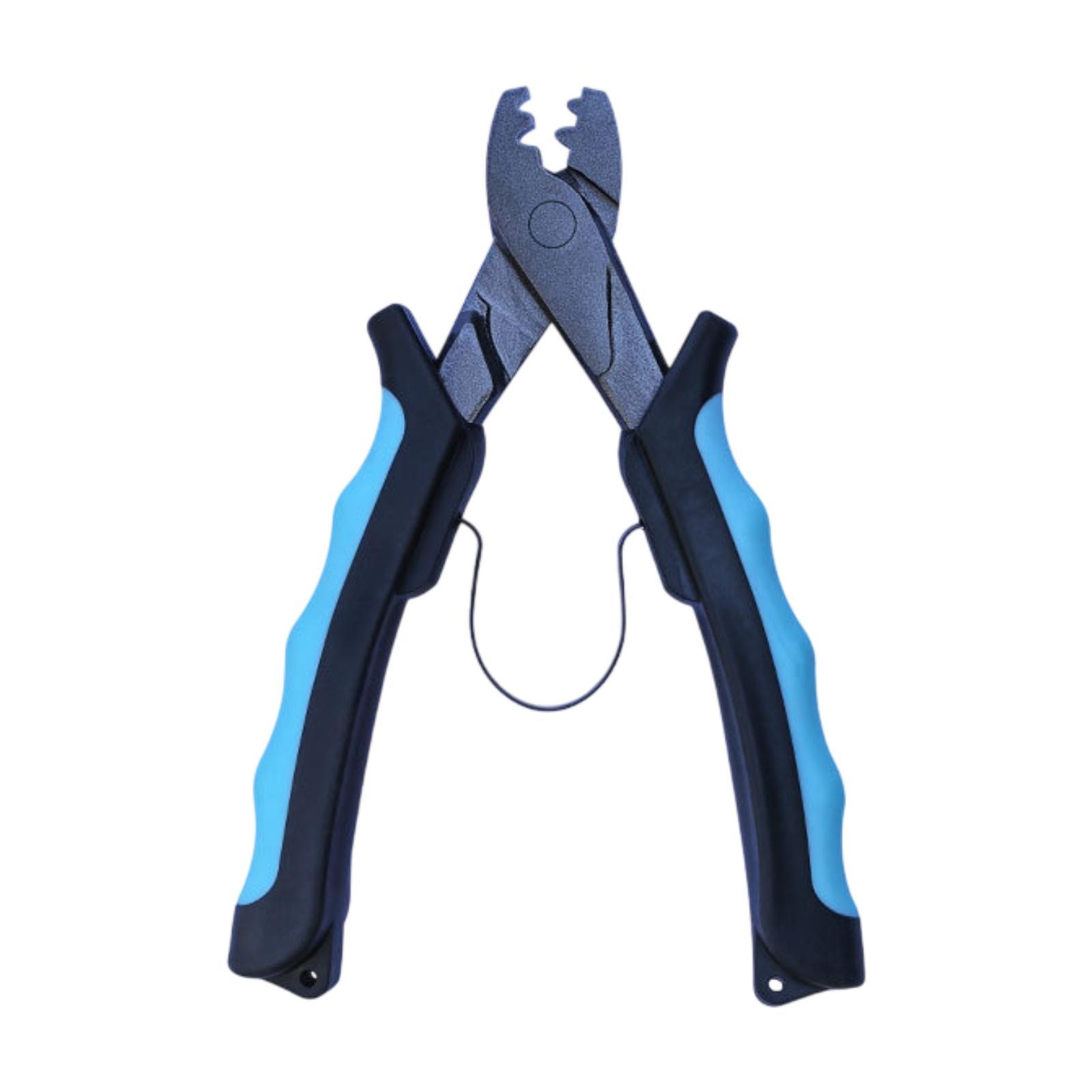 Рыболовные обжимные клещи Инструмент для обжима троса Снасть Снаряжение Универсальное Оборудование Пружинный механизм повышенной прочности Рыболовные клещи