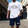 Mens T-Shirt Tracksuit Printing Casual Jogging Sportswear Outdoor Sports Clothing Summer High Quality Short Sleeves Shorts