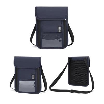 Yoeeco Passport Neck Lightweight and Passport Security Pouch for International Travel Case, Hanging, Anti-Skimming, Slim, Holder, (Navy Blue)