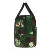 Camouflage Star Skull Insulated Lunch Bag Cooler Bag Reusable,Lunch Container  High Capacity Tote Lunch Box Food Storage Bags