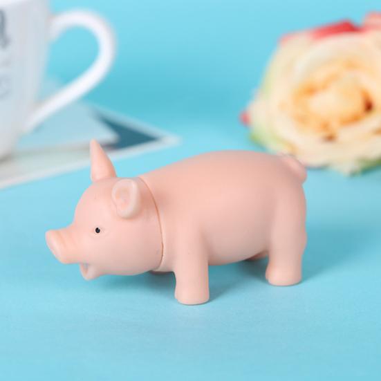 Funny Pig Squeeze Squeaky Sound Squeaker Adult Kids Vent Decompression Toy