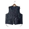 Motorcycle Leather Vest+men's Vest+leather Waistcoat+riding Vest+pure Black Classic
