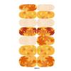 Autumn Maple Leaf Full Cover Waterproof Nail Art Stickers - Japanese Style Floral Design