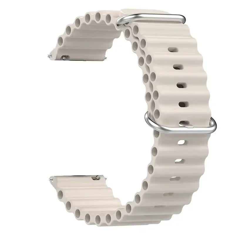 22mm Silicone Strap for Amazfit Bip 6 5 Bip6 Bracelet Smart Watch Quick Ocean Breathable Wristband for Amazfit Bip6 Accessories