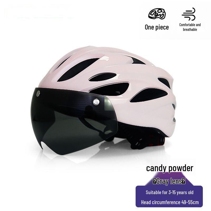 Ultra-Light Safety Helmet with Goggles for Kids & Teens: Ideal for Biking, Skating, and Skateboarding