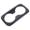 Rear Seat Cup Holder Panel Cover Trim Carbon Fiber Pattern Back Seat Water Cup Holder Frame Cover