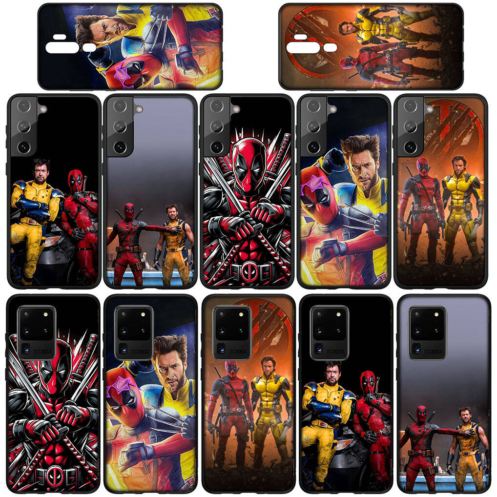 for Samsung Galaxy S25 S24 S23 iPhone 17 16 15 Xiaomi Redmi Note 14 13 12 11 Plus Pro Max XR A57 Phone Case Anime Deadpool Wolverine OPPO Huawei Cover