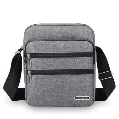 Sac à Bandoulière Homme Affaires Loisirs Grande Capacité Sac à Main Portable Fermeture Éclair Multi-couches Imperméable Sacs Bandoulière Homme Été
