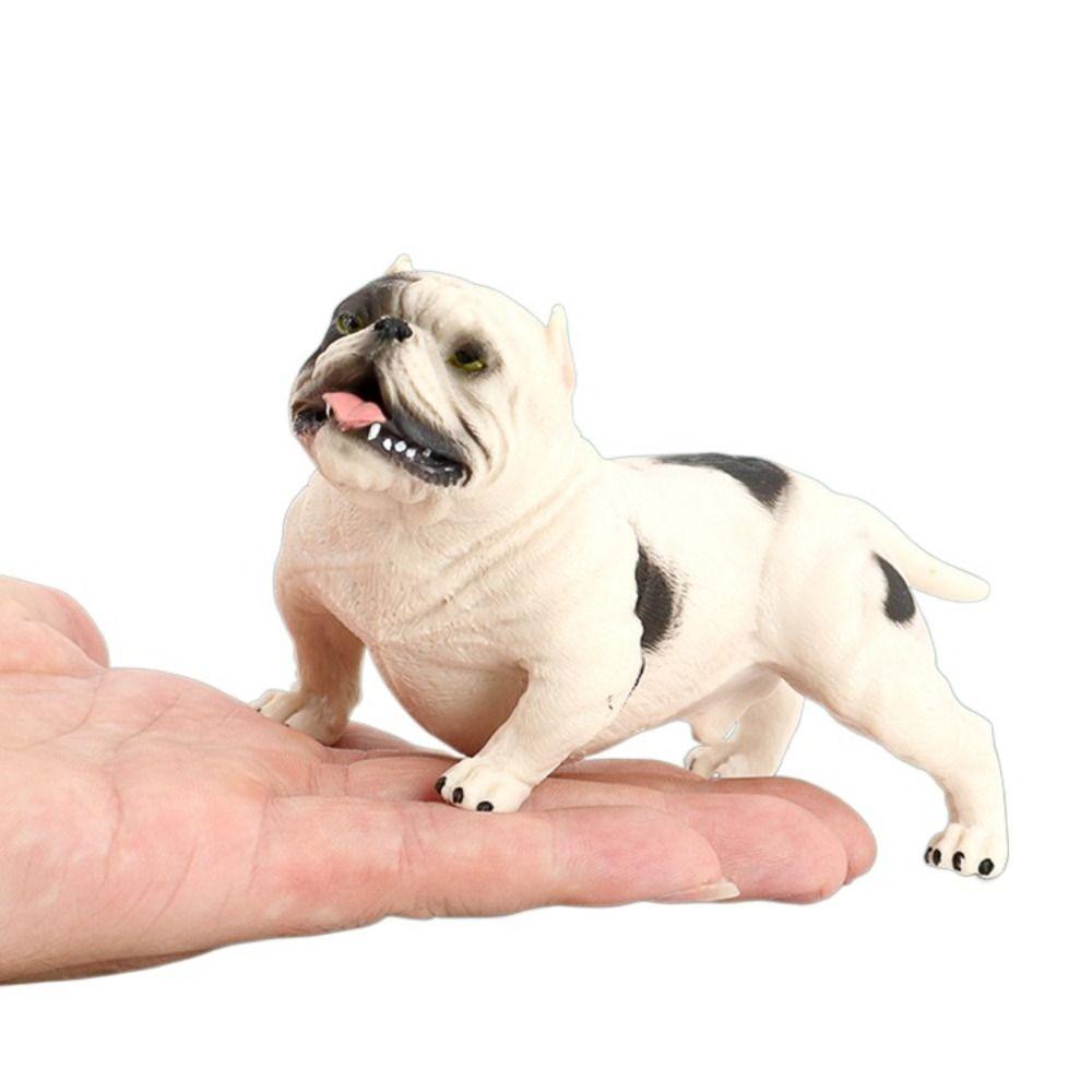 Ornaments Simulation Bulldog Animal Model Pitbull Figurine Bulldog Model Home Decoration