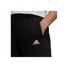 Adidas Solid Color Logo Print Drawstring Casual Pants Women Bottoms Black GM5526