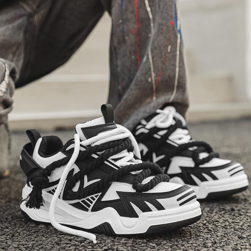 Fashion Fashion Designer Men's Shoes Breathable Sneakers Orange Platform Running Shoes Non Slip Tennis Shoe Outdoor Lace-up Casual Shoes