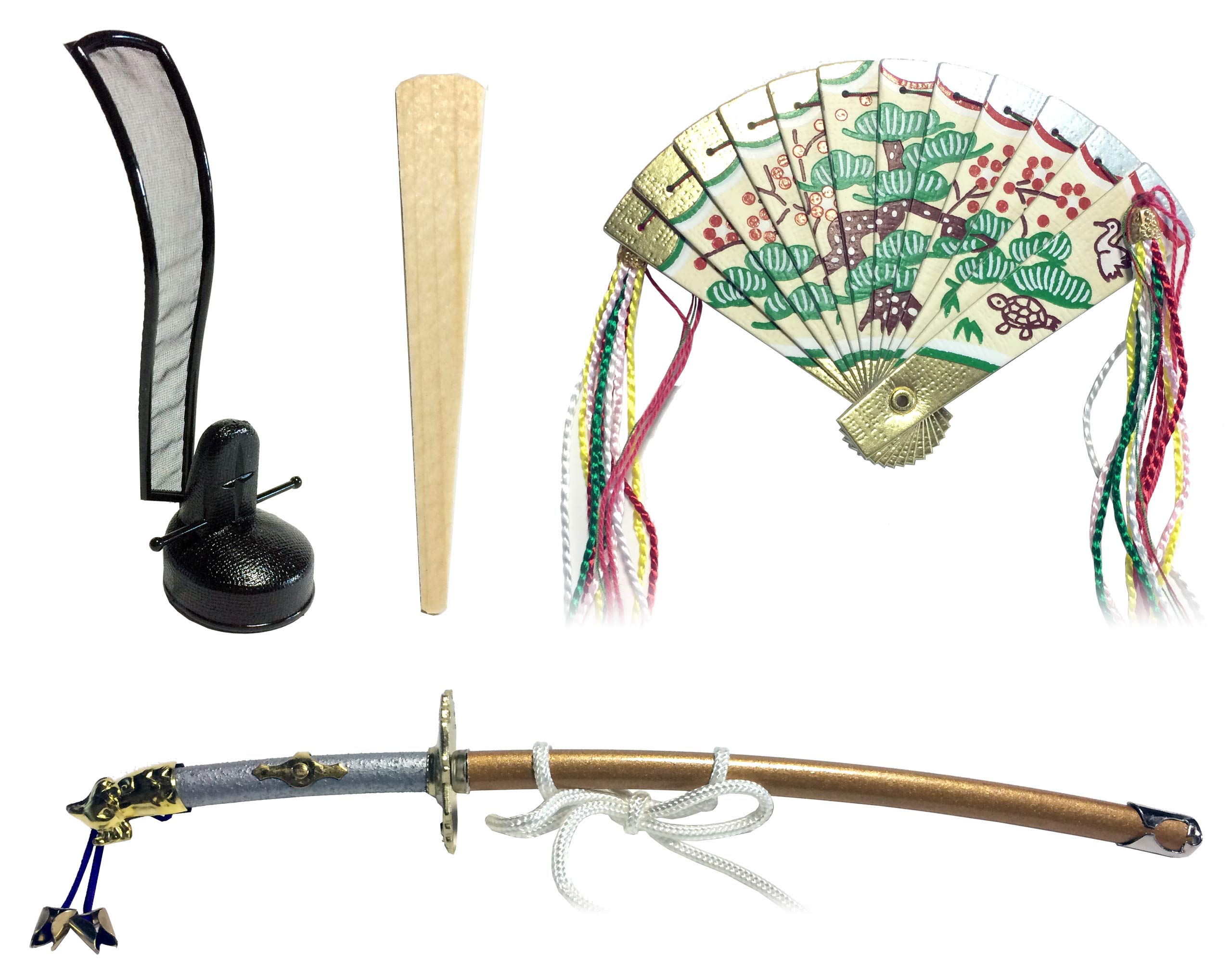 Реквизит для имперского принца (Вверх) Дзюбан (корона, скипетр, меч, кипарисовый веер)