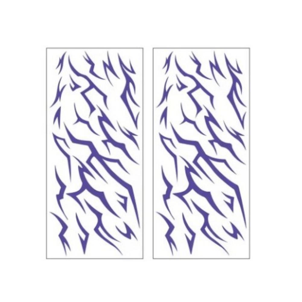 1Pack 2Sheets Temporary Tattoos for Women Men Face Body Art Blacklight Party Cosplay Body Stickers for Performance