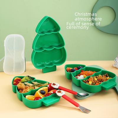 Weihnachtsbaum Lebensmittelqualität Speiseteller für Zuhause und Restaurant, Geeignet für Kinder und Babys