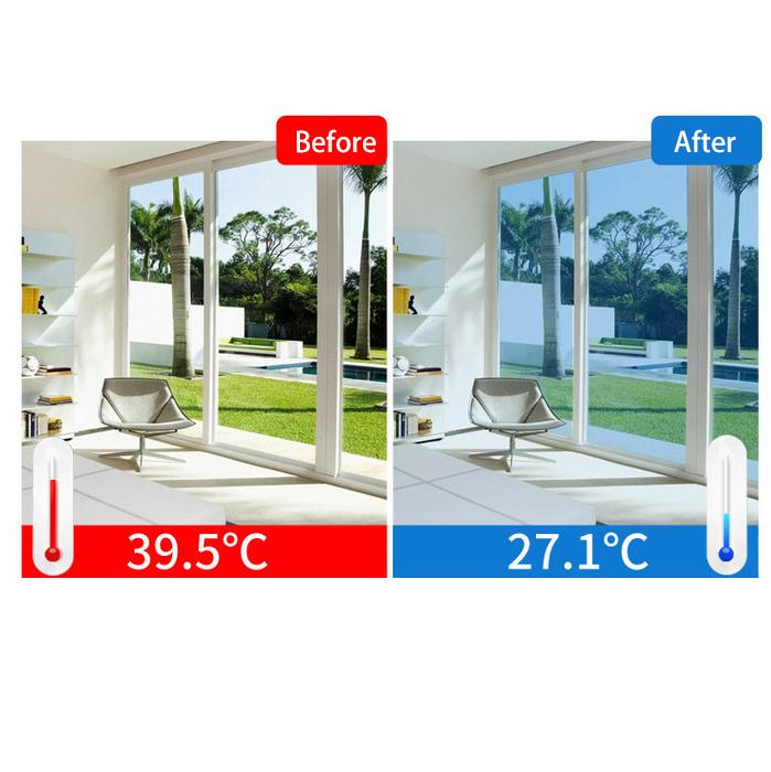 Thickened Nano Heat Insulation Window Film - Sun UV Blocking One-Way Privacy Anti-Glare for Home & Office Use