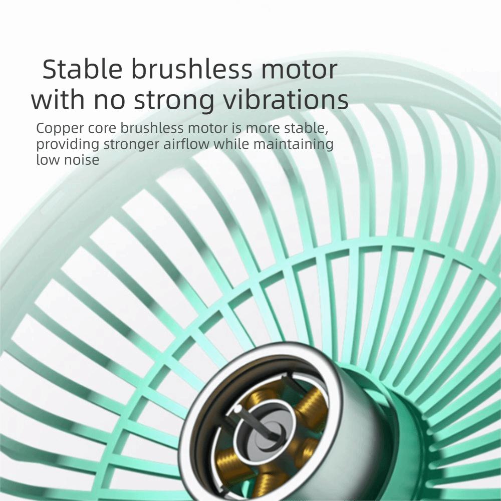 Low Noise Portable Electric Fan USB Rechargeable Mini Fan Personal Cooling Fan Desktop Use