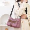 Women's Patchwork Shoulder Bag Large Capacity Nylon Crossbody Bag