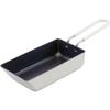 Wahei Freiz Bento Small Frying Slightly Stick for and Fluororesin Gas Stove ToMay Pan, Deep, Pan, Square, Ivory, Frying, Stir-frying, Boiling, Mixing,