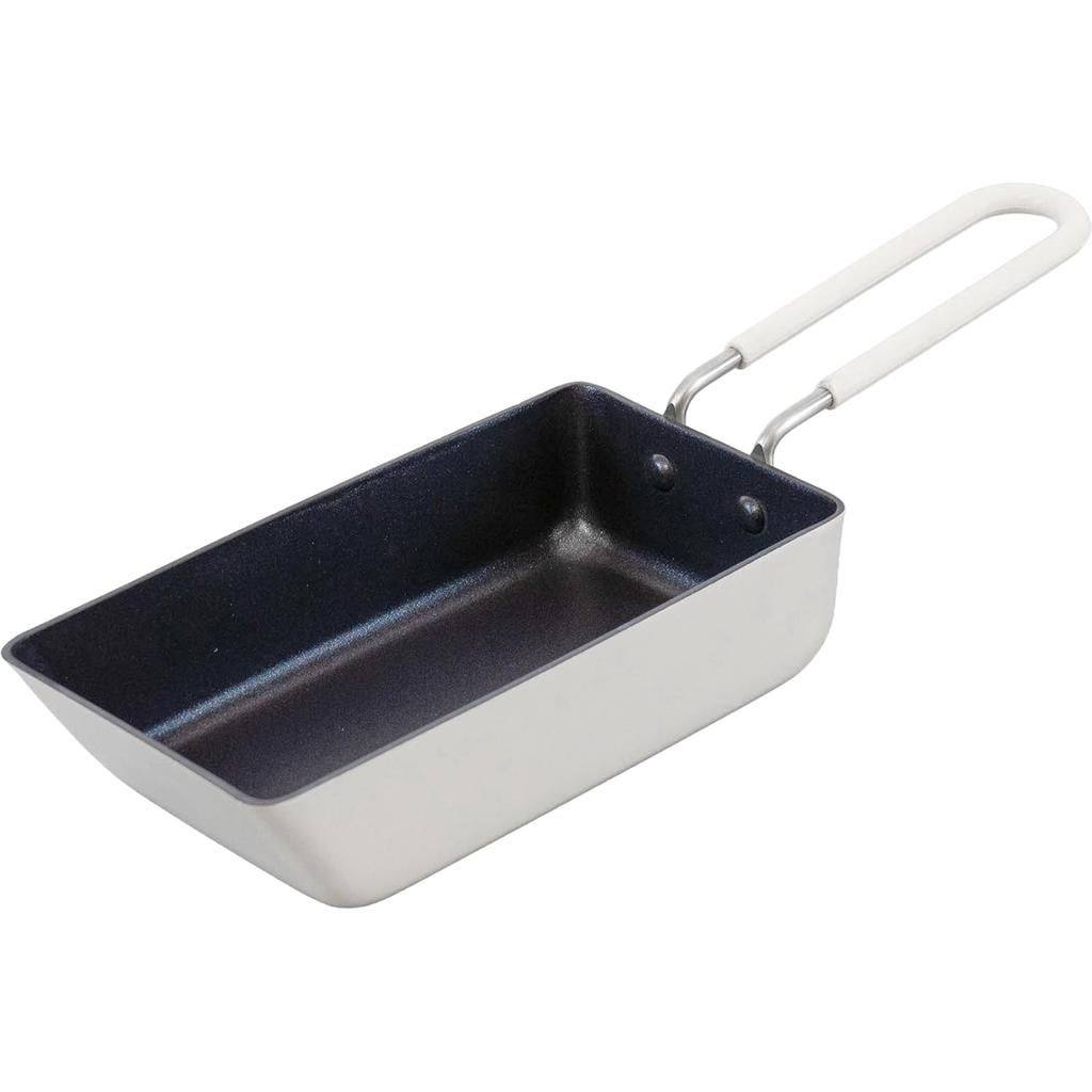 Wahei Freiz Bento Small Frying Slightly Stick for and Fluororesin Gas Stove ToMay Pan, Deep, Pan, Square, Ivory, Frying, Stir-frying, Boiling, Mixing,
