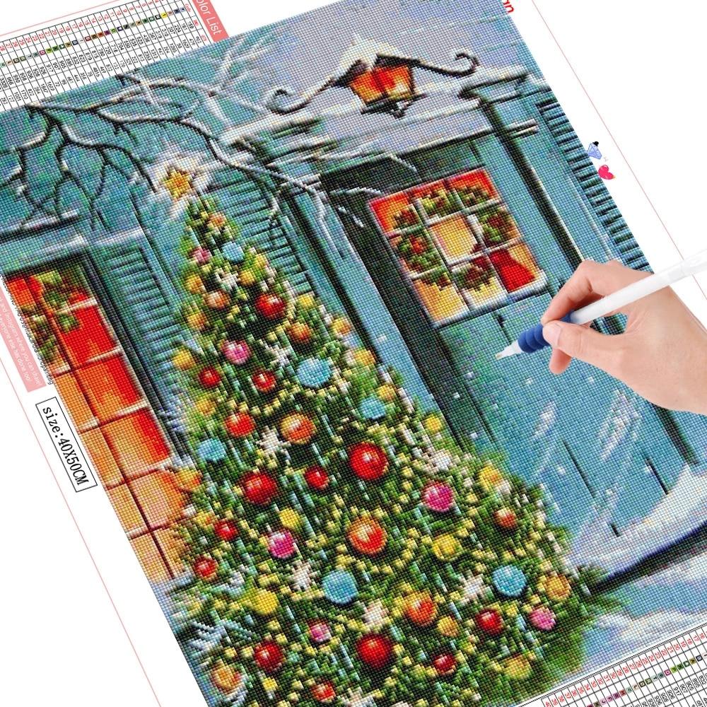 5D Diamond Painting Landscape Door Rhinestone Kit Sale Diamond Embroidery Christmas Tree Needlework Sets Handmade Gift