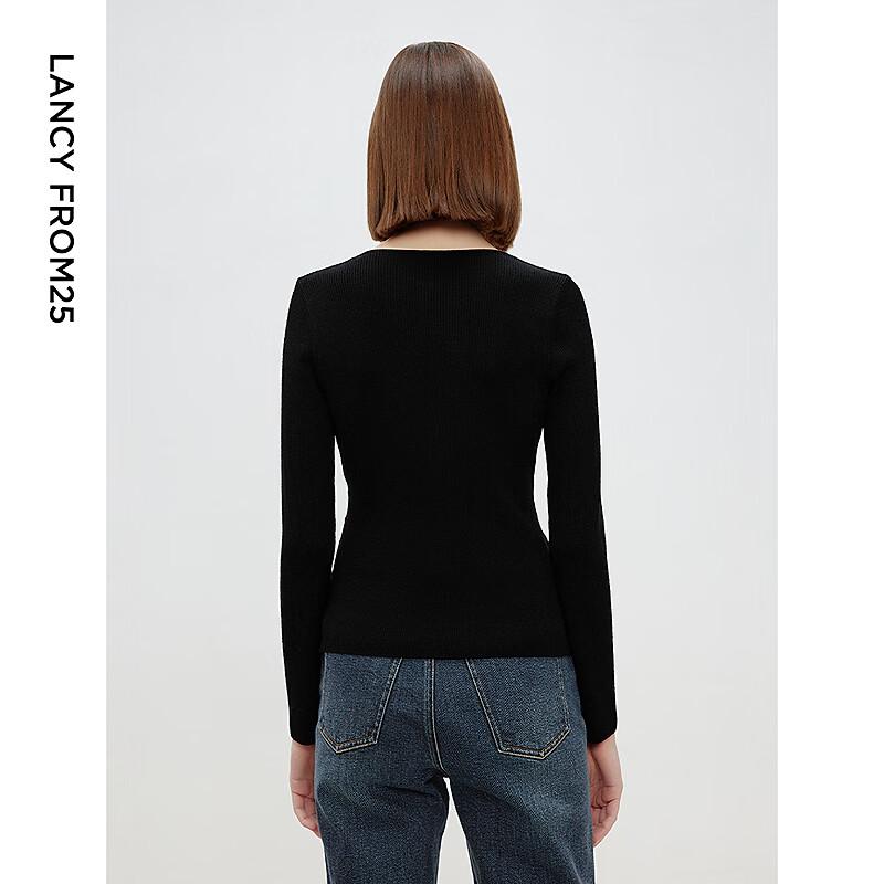 Langzi V-Neck Wool Knit Sweater