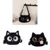 Cute Plush Cat Embroidered Small Shoulder Bag For Daily Use