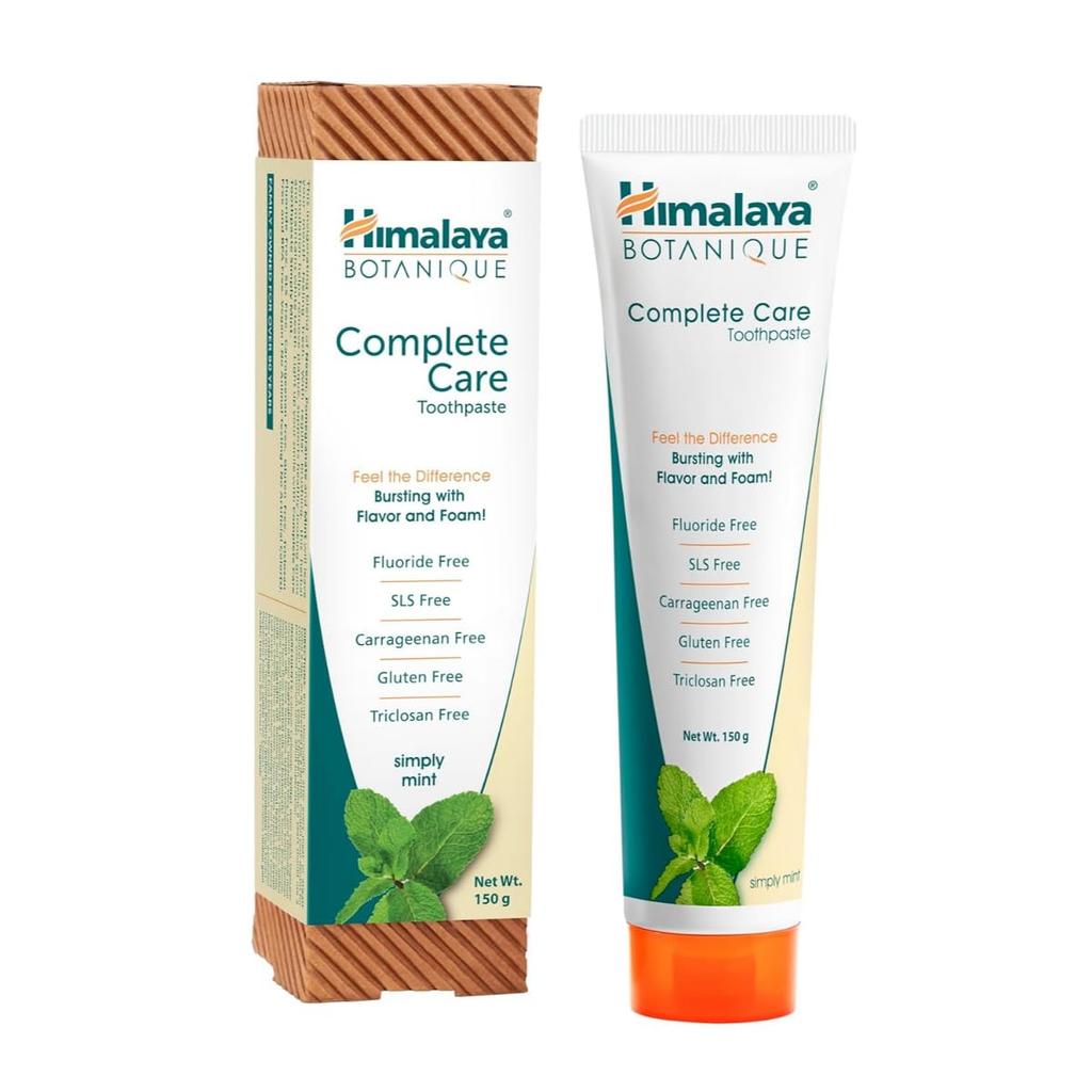 Himalaya Simply Mint Toothpaste 150g - Fluoride Free & SLS Free - Vegan Natural Fresh Breath & Plaque Protection