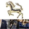 Contemporary Alloy Horse Brooch Creative Safety Lapel Pin For Daily Use Special Occasions Secure Backing