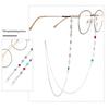 String Crystal Hanging Chain Metal Chain Colorful Rhinestone Sunglasses Chains Metal Glasses Chain Spectacle Cord Mask Chain