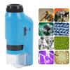 Kids Microscope Kit Portable Miniature Microscope Handheld Microscope For Home School Outdoor Science Experiments