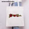 2pcs Delicate Flower Details Iron On Patches Bright Color Embroidery Sew on Patches  For DIY Crafts