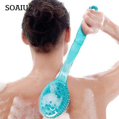 1 cepillo corporal para ducha y baño, cepillo para frotar con mango largo, cepillo de baño, masaje de piel, limpiador de masaje, baño, ducha, cuidado de la salud