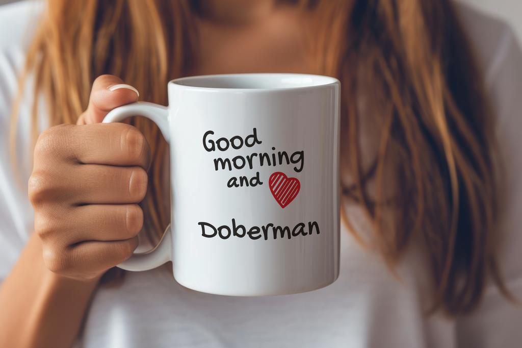 Dobermann, Doberman Pinscher, Dobie I - Cup with a Dog, Personalized Cup with a Print, a Classic Gift for Everyone from the Art-Dog Brand