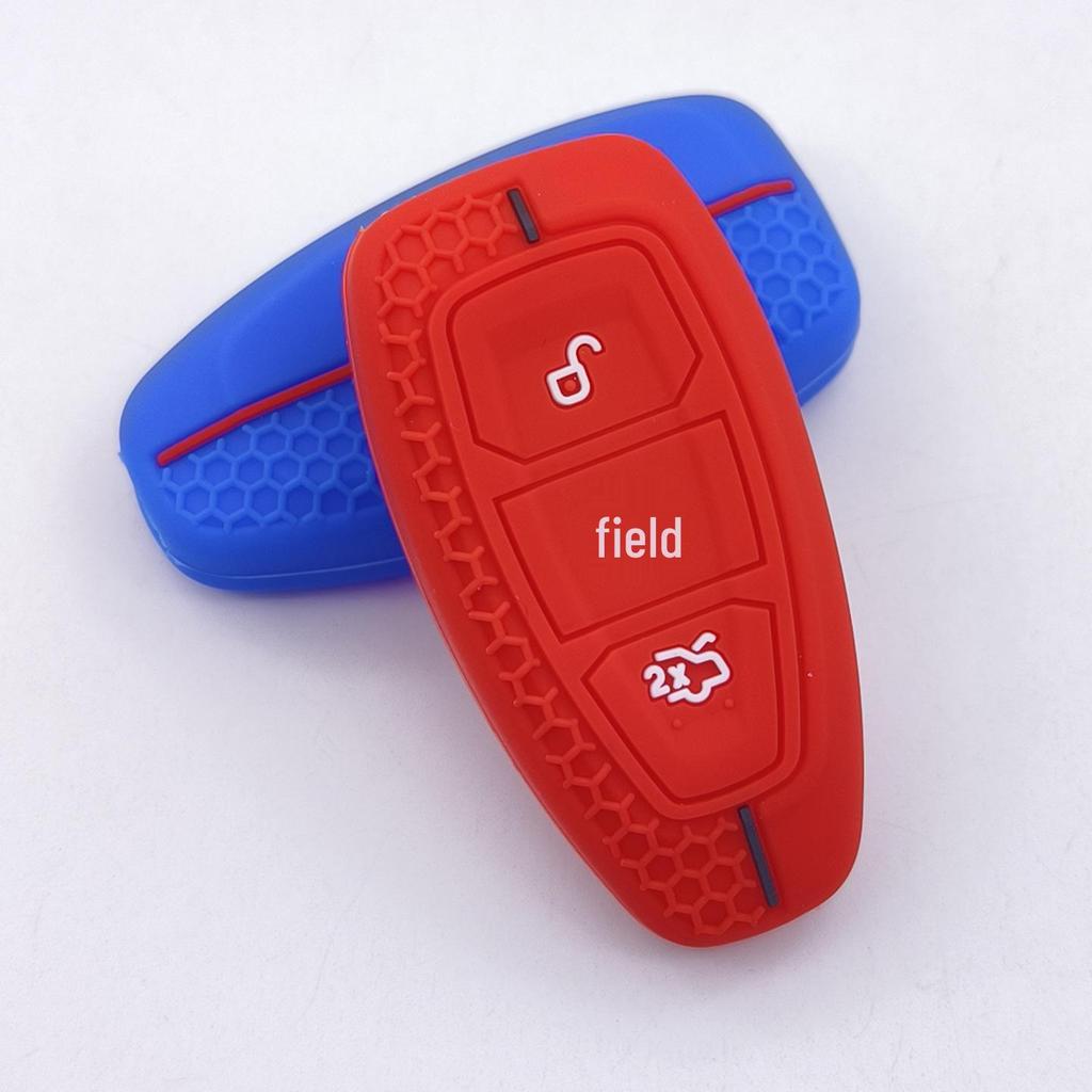 Ford Focus/Escape/Fiesta 3-Button Water Drop Smart Key Silicone Protective Case