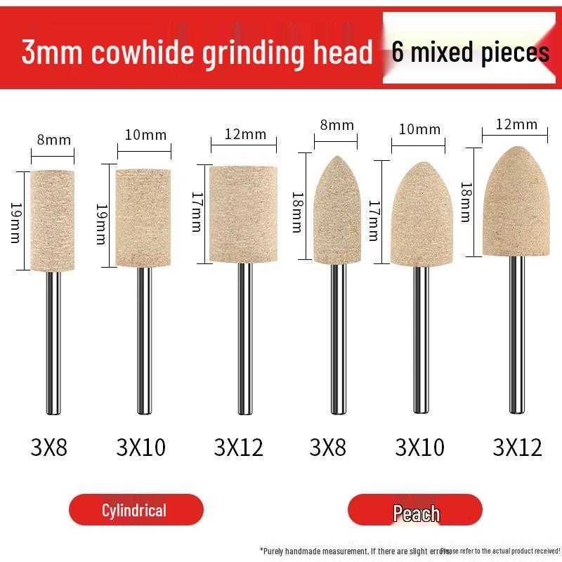 Flint 3mm Blue Corundum Grinding Wheel Head for Metal Rust Removal & Polishing, Electric Drill Grinder Attachment.