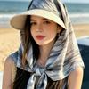 Sun Protection Shawl Neck Protection Hat Integrated Summer Light and Breathable Outdoor Sun Hat Seaside Beach Vacation Sun Protection Hat